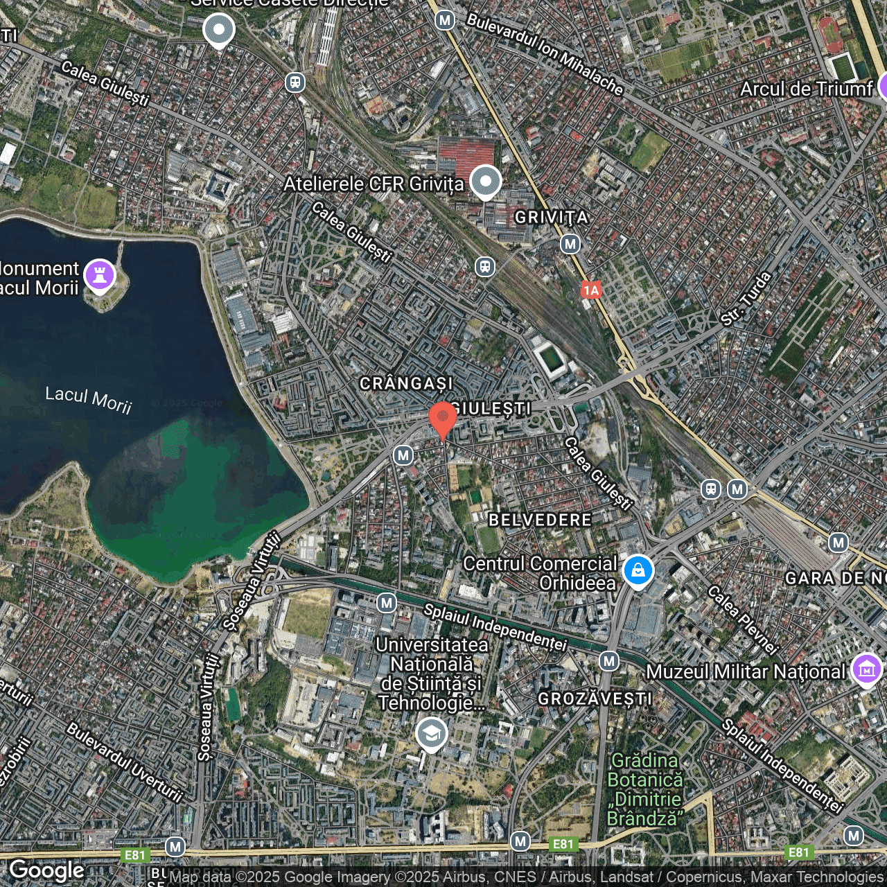 Poza harta hybrid, zoom 14, adresa str. Alexandru Ivasiuc nr. 2, Bucuresti, , judetul