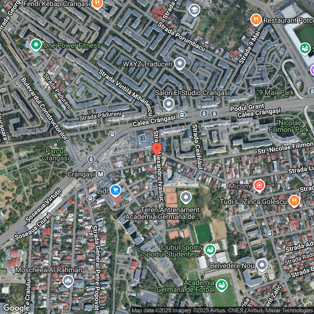 Poza harta hybrid, zoom 16, adresa str. Alexandru Ivasiuc nr. 2, Bucuresti, , judetul