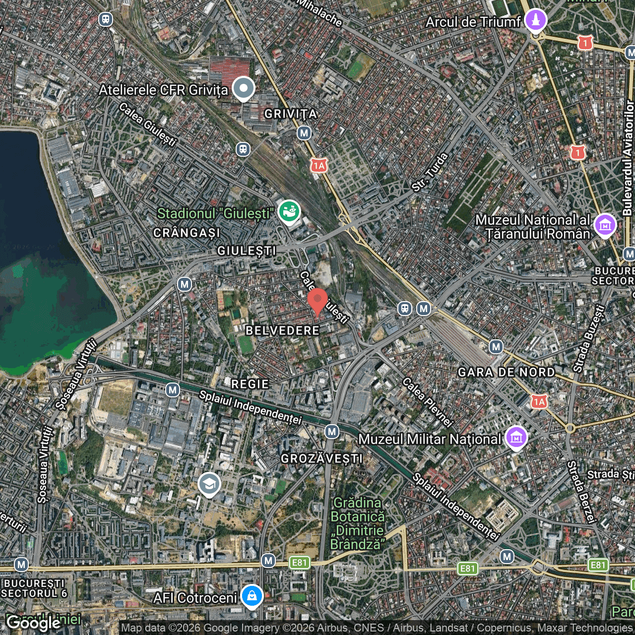 Poza harta hybrid, zoom 14, adresa Bucuresti, str. Gabriel Cioran nr. 3, , judetul