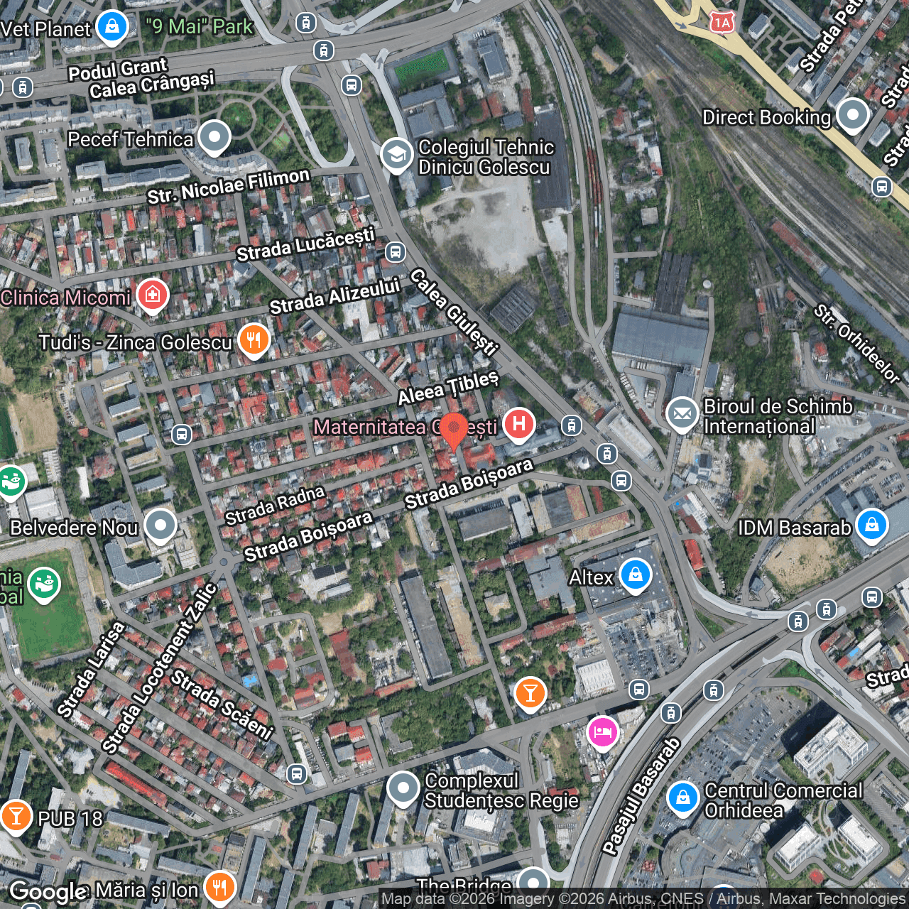 Poza harta hybrid, zoom 16, adresa Bucuresti, str. Gabriel Cioran nr. 3, , judetul