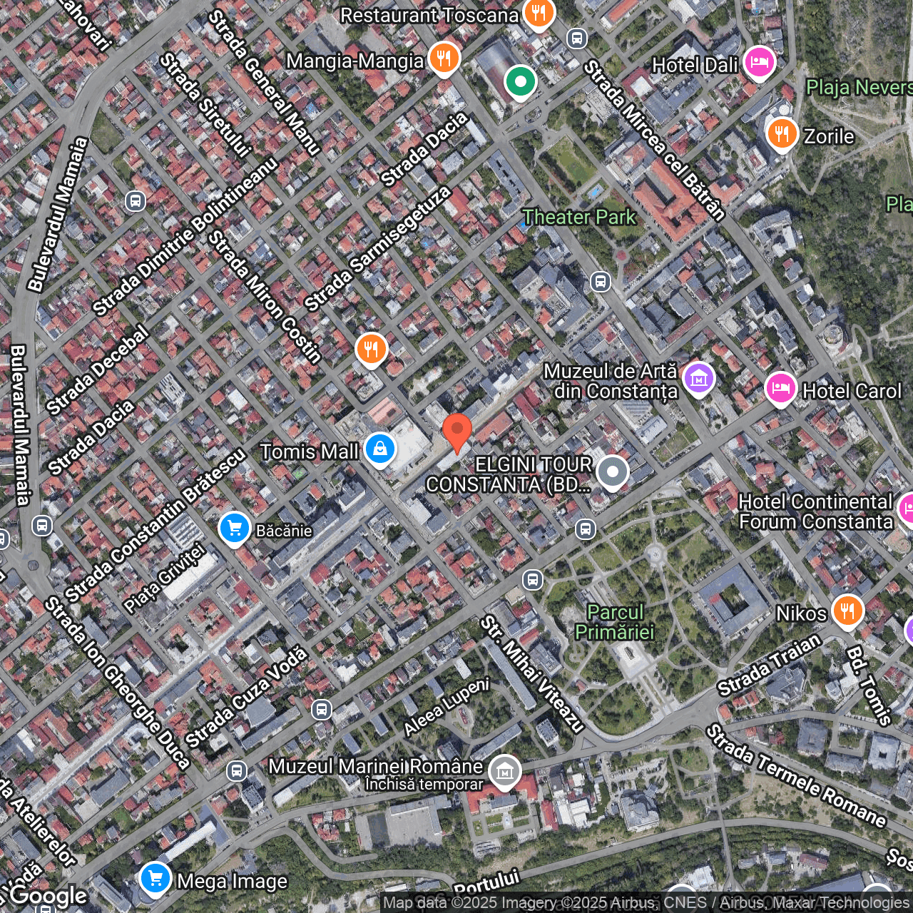 Poza harta hybrid, zoom 16, adresa Constanța, strada Ștefan cel Mare, bloc M7, , judetul