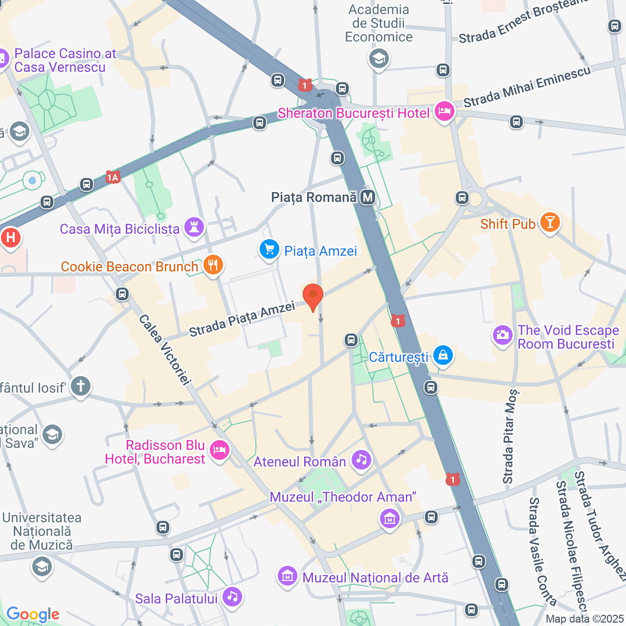 Poza harta streetview, zoom 16, adresa București, Str. Mendeleev nr. 7-15, , judetul