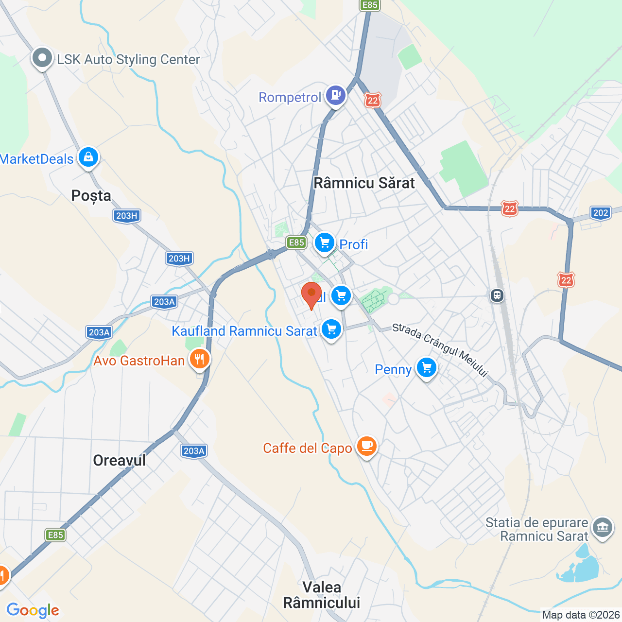 Poza harta streetview, zoom 14, adresa Aleea Florilor nr. 4, Ramnicu Sarat judet Buzau, , judetul