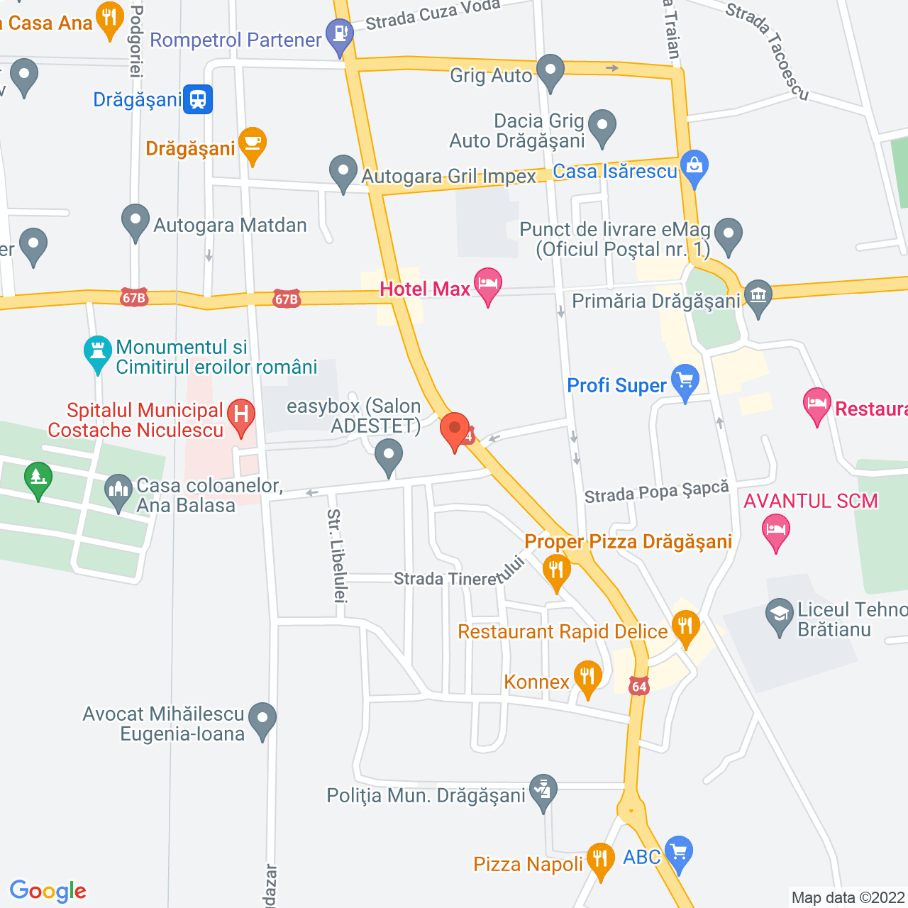 Poza harta streetview, zoom 16, adresa Tudor Vladimirescu, Dragasani, judetul Valcea