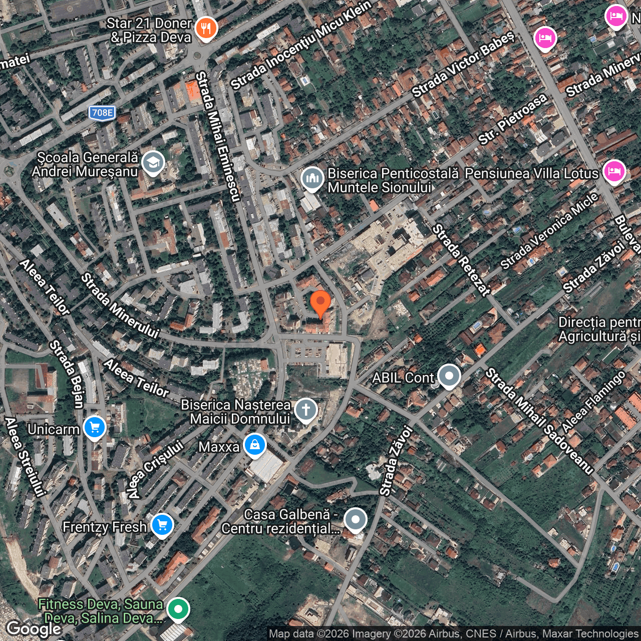 Poza harta hybrid, zoom 16, adresa Deva, Strada Pietroasa, nr. 23, , judetul