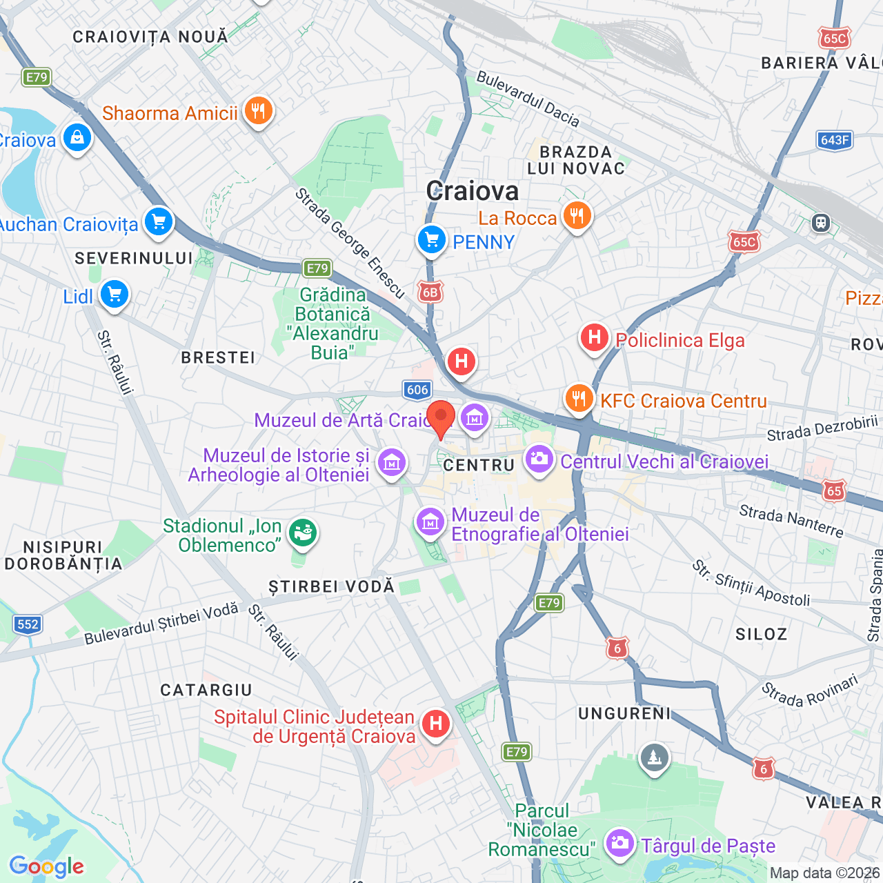 Poza harta streetview, zoom 14, adresa Craiova, Str Popa Șapcă, nr. 14, , judetul