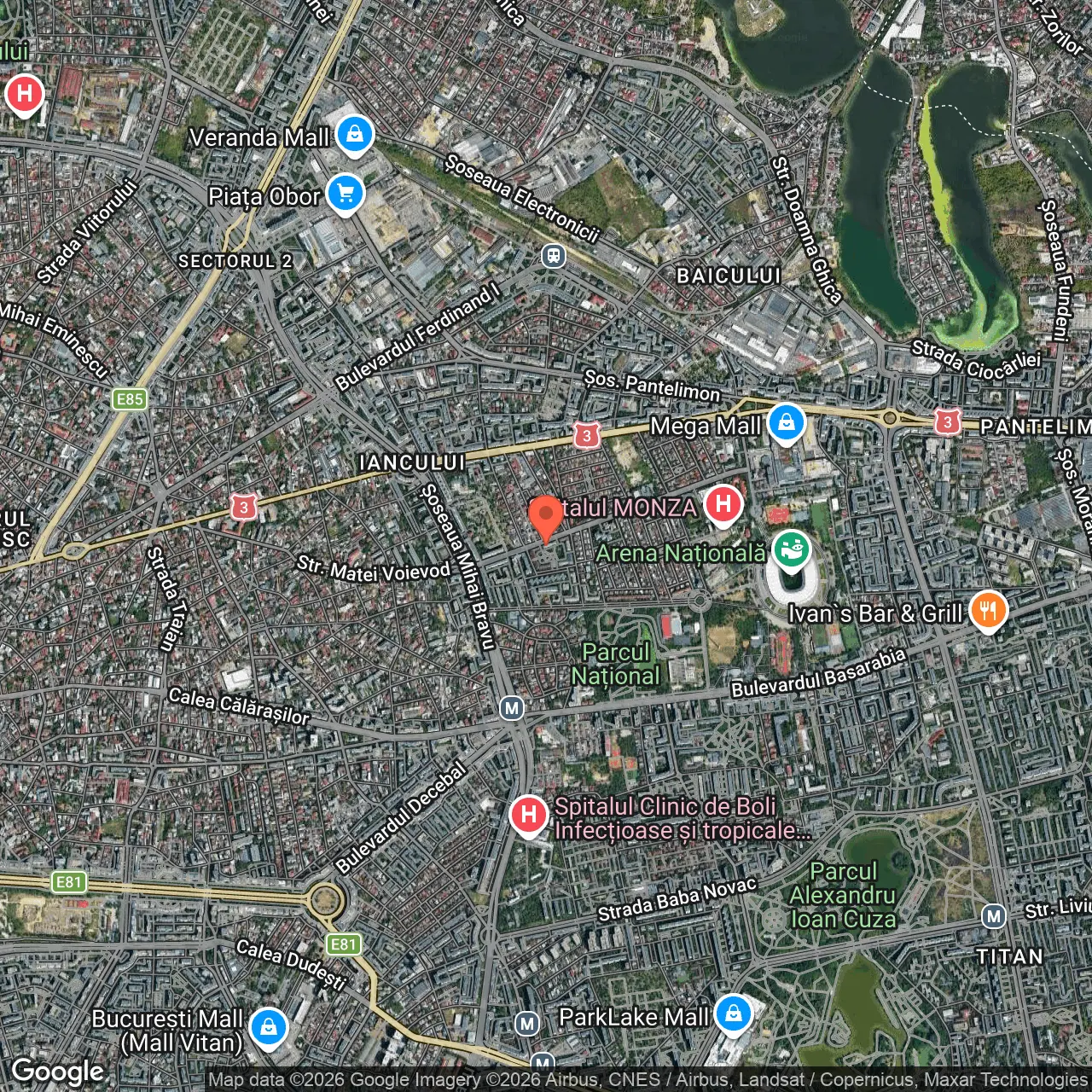 Poza harta hybrid, zoom 14, adresa Bucuresti, str. Vatra Luminoasa, nr 38-52, , judetul