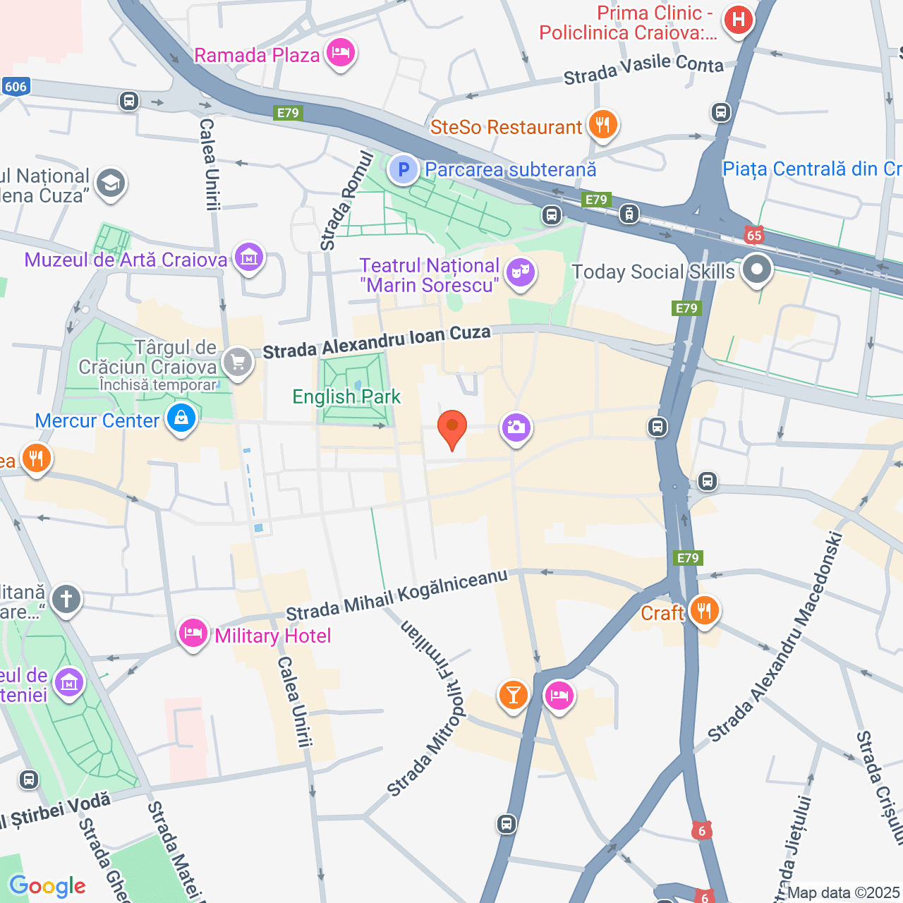 Poza harta streetview, zoom 16, adresa Craiova, str. Romain Rolland nr. 7, , judetul