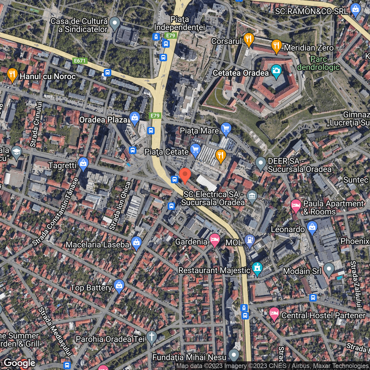 Poza harta hybrid, zoom 16, adresa Oradea - Strada Dimitrie Cantemir nr. 4, , judetul