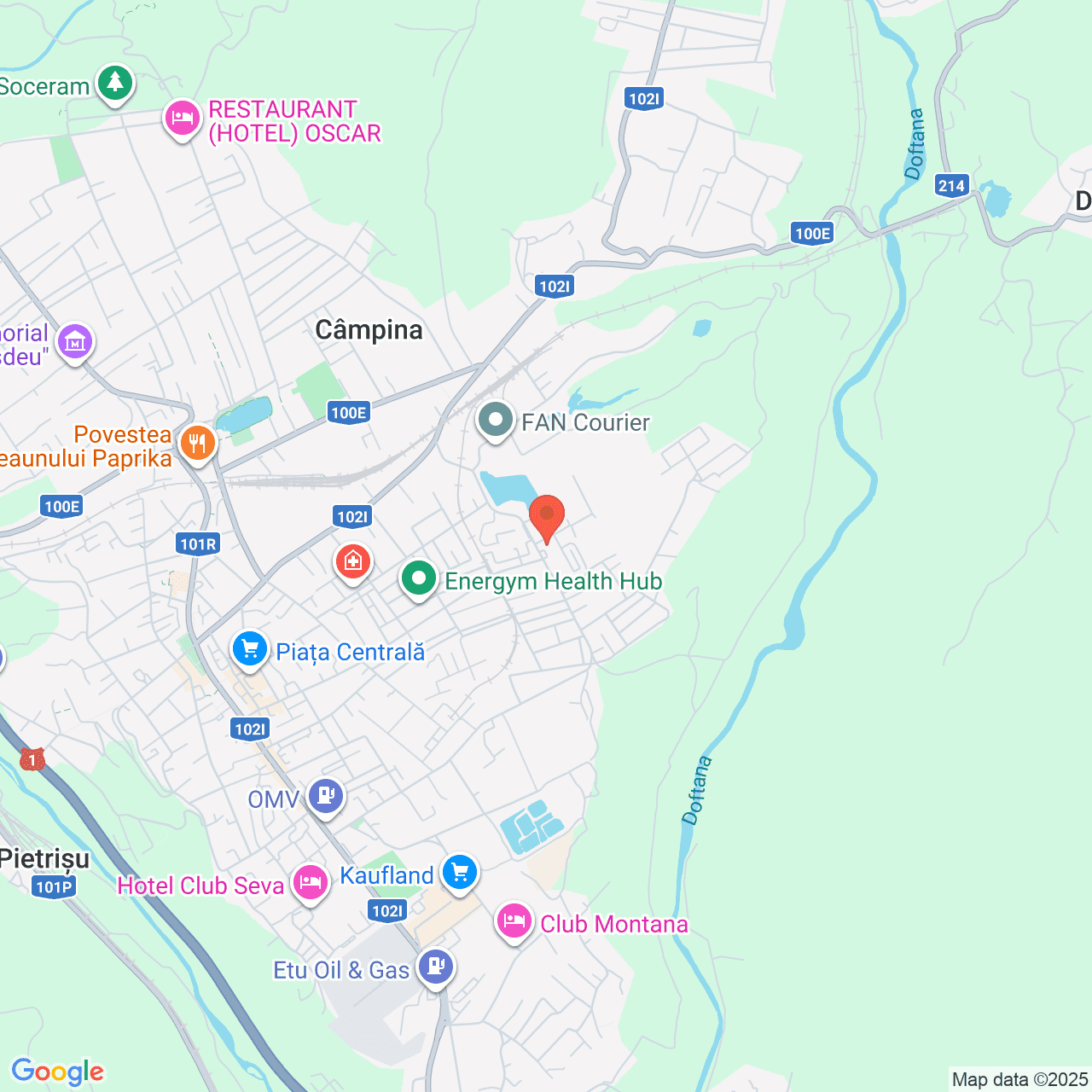 Poza harta streetview, zoom 14, adresa Campina, str. Ecaterina Teodoroiu, nr. 13, , judetul