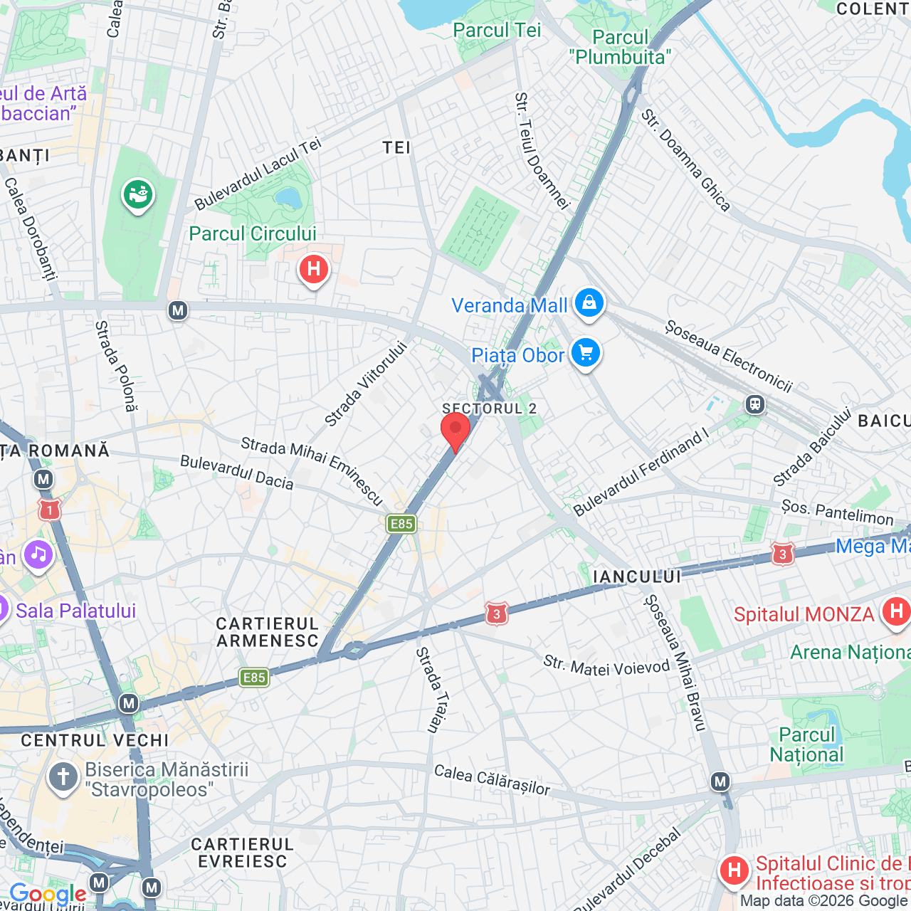 Poza harta streetview, zoom 14, adresa n Calea Mosilor, nr. 298, bl. 48, Sector 2 Bucuresti, , judetul