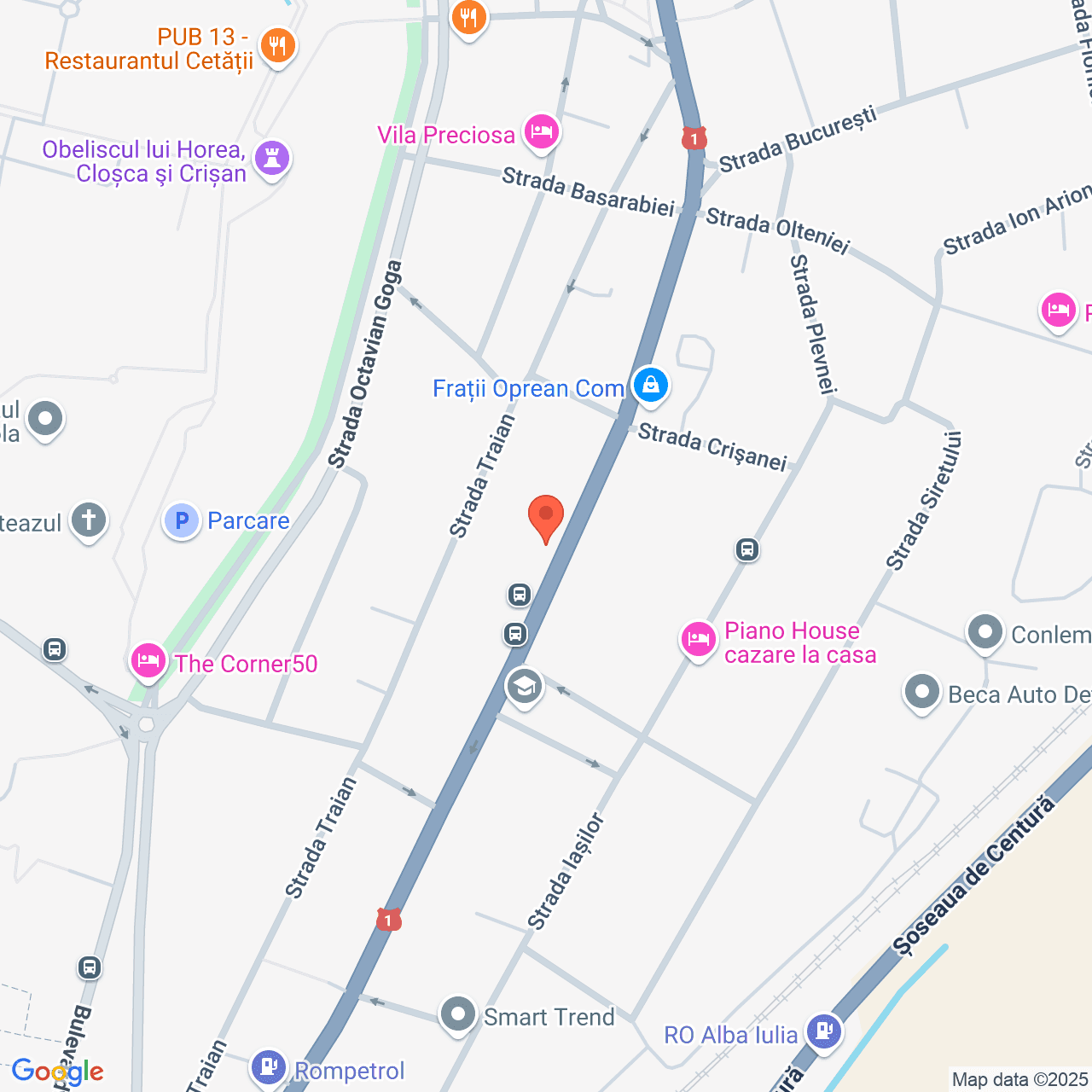 Poza harta streetview, zoom 16, adresa Alba Iulia, B-dul Ferdinand I, nr. 22B, , judetul