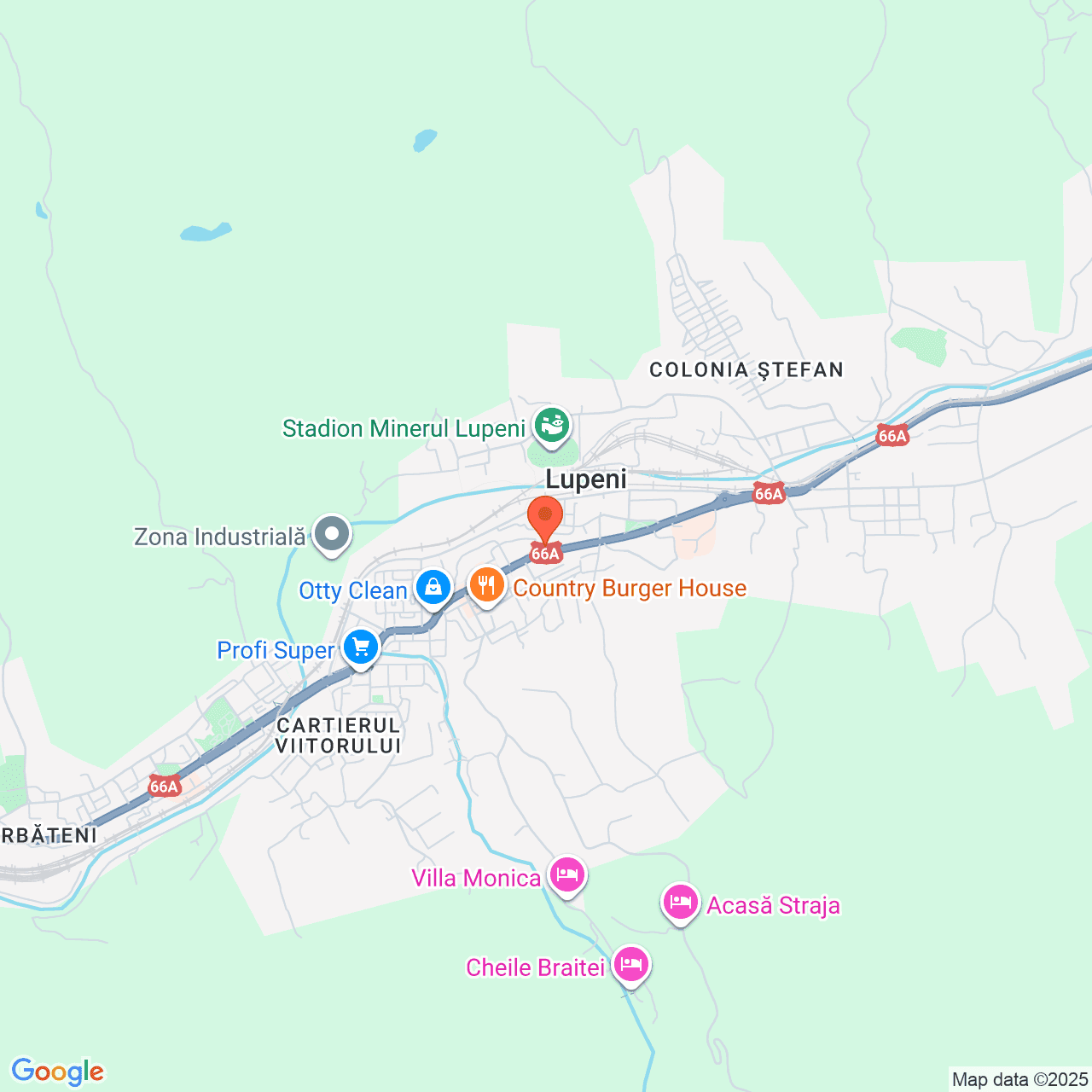 Poza harta streetview, zoom 14, adresa Lupeni, B-dul Tudor Vladimirescu, nr. 72, , judetul