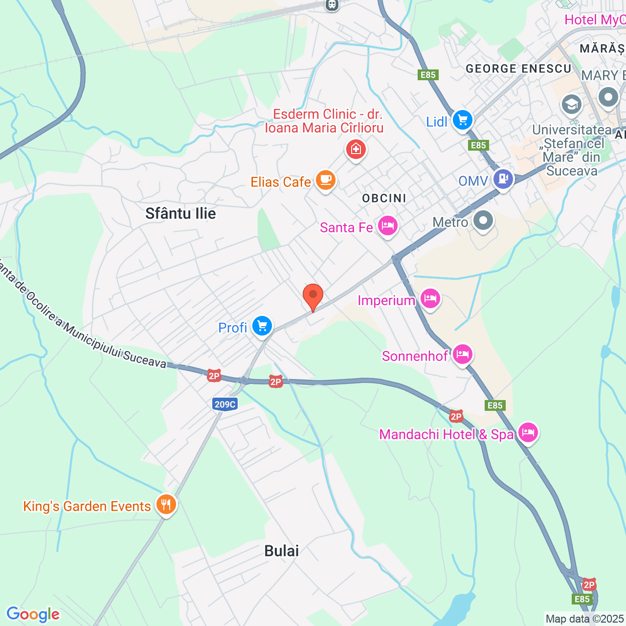 Poza harta streetview, zoom 14, adresa Suceava, Str. Ion Irimescu, , judetul