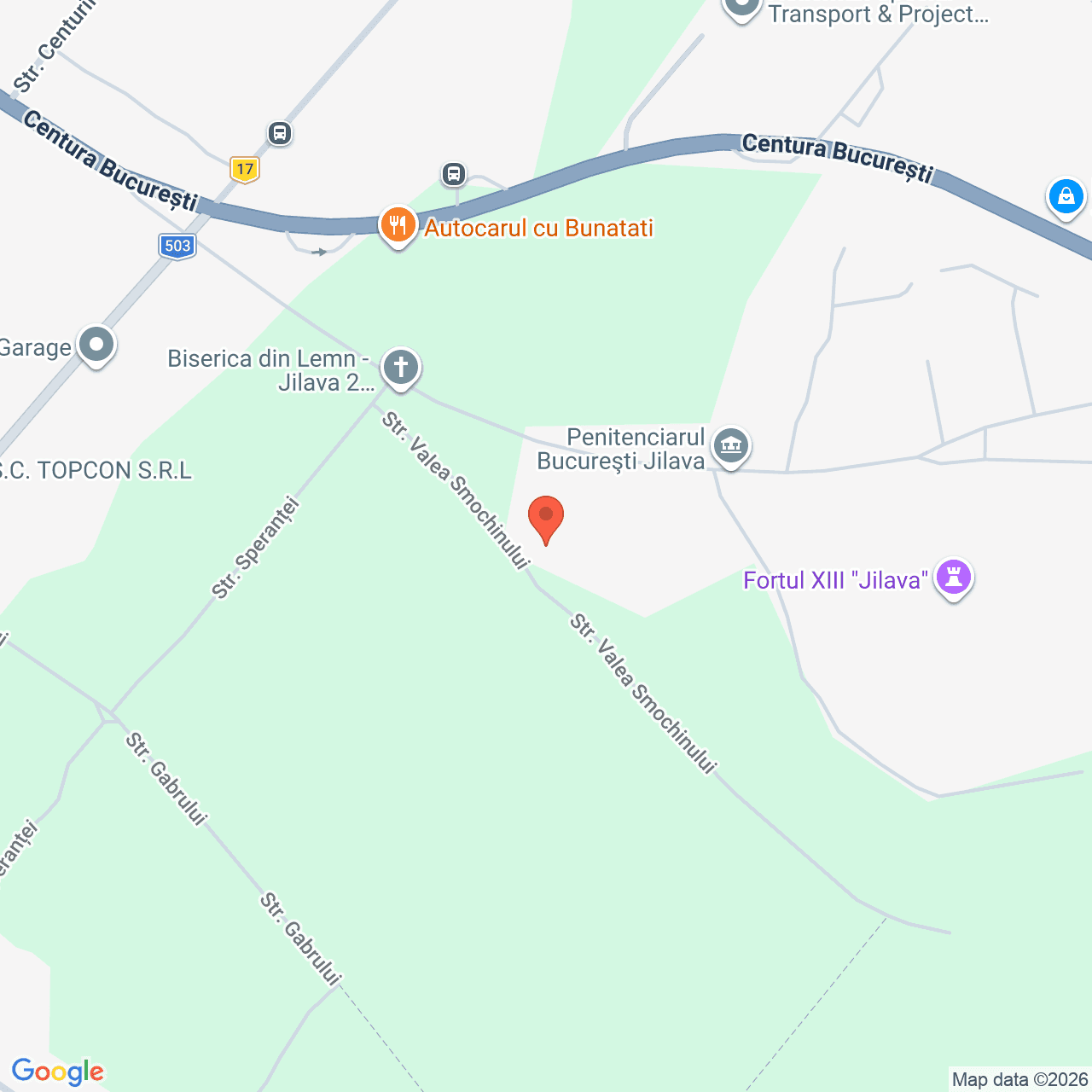 Poza harta streetview, zoom 16, adresa Jilava, str. Sabarului, Nr.8c, , judetul