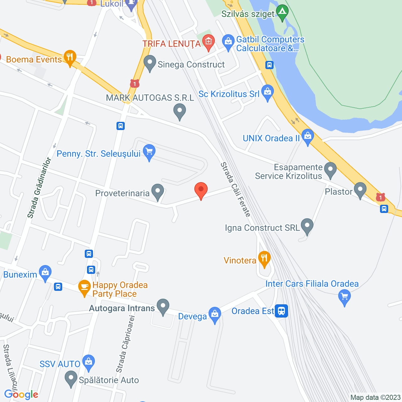 Poza harta streetview, zoom 16, adresa Oradea, str. Timotei Cipariu, nr. 33, , judetul