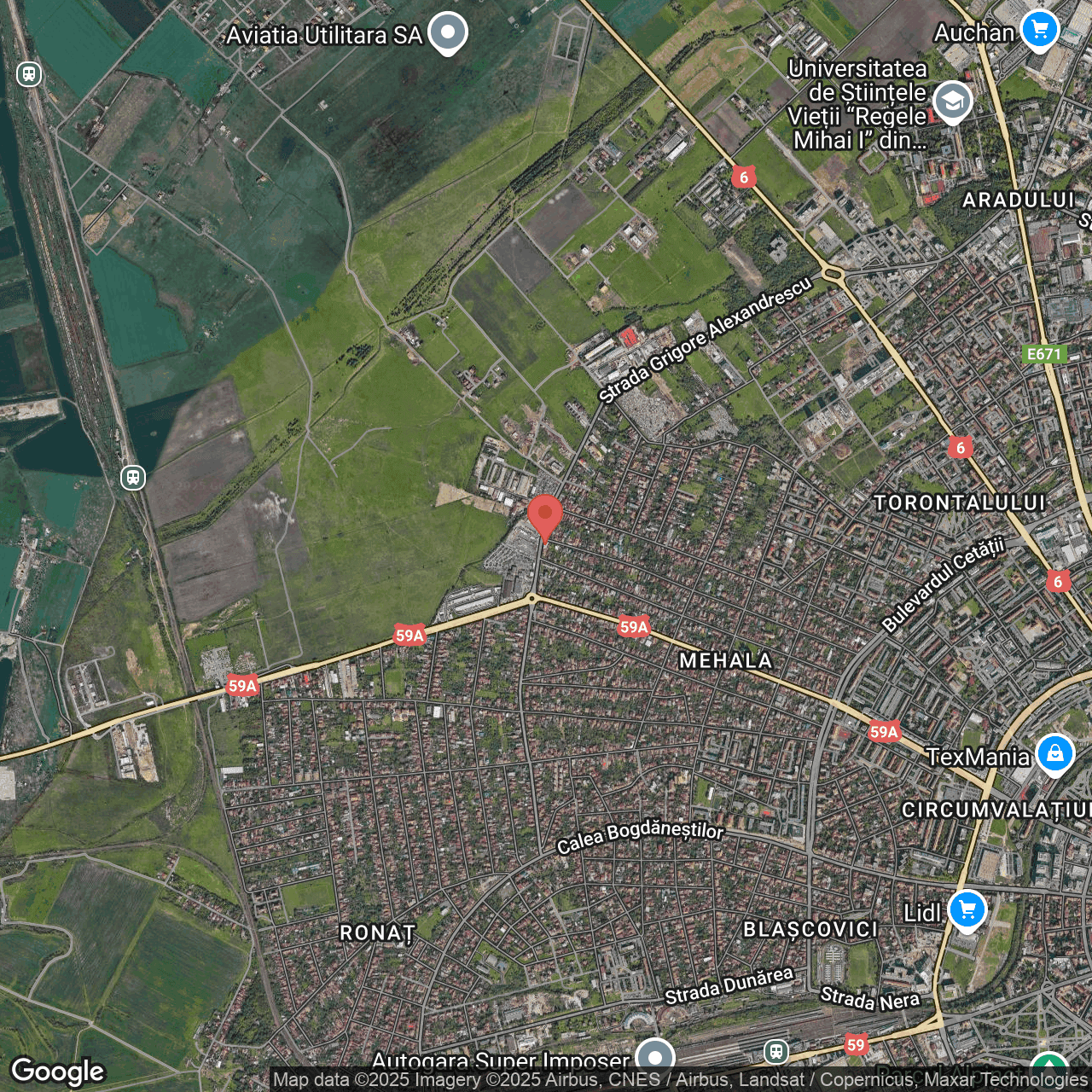 Poza harta hybrid, zoom 14, adresa Timişoara, str. Samuil Sagovivi nr 115, , judetul