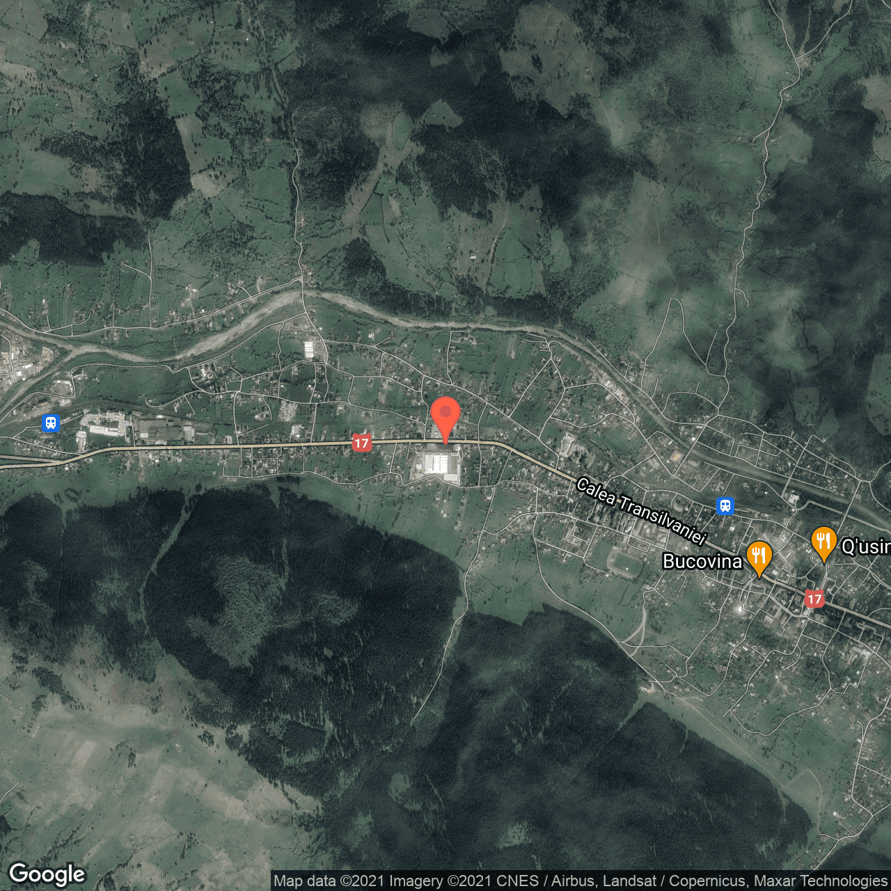 Poza harta hybrid, zoom 14, adresa Calea Transilvaniei 141, Campulung Moldovenesc, judetul Suceava