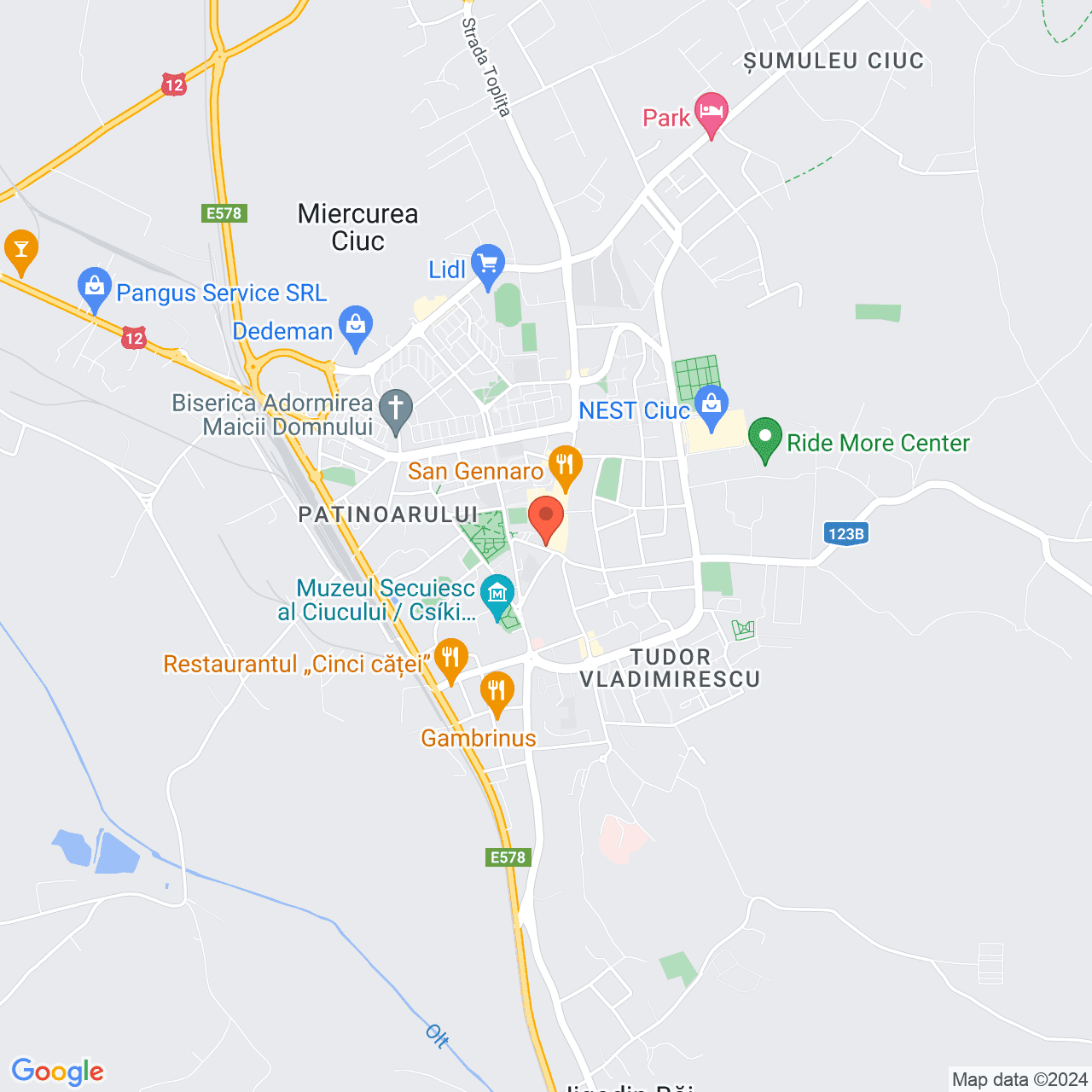 Poza harta streetview, zoom 14, adresa Miercurea Ciuc, str. Korosi Cs. Sandor, nr.7, , judetul