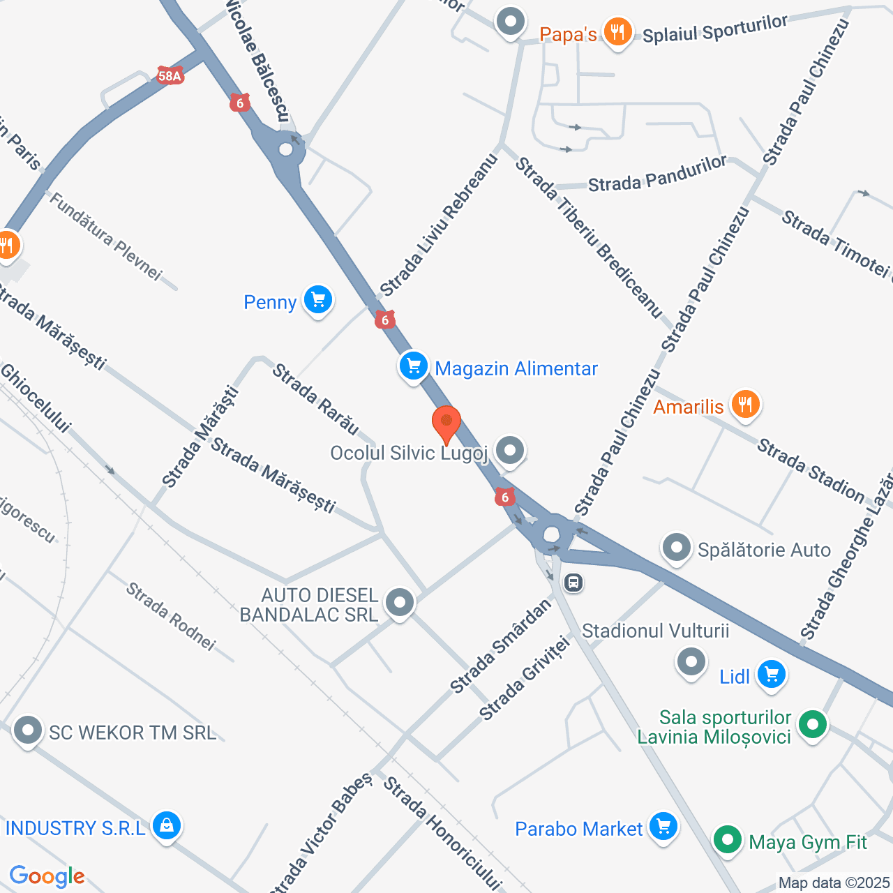 Poza harta streetview, zoom 16, adresa Strada Episcop Ioan Balan nr. 42A, Lugoj, judet Timis, , judetul