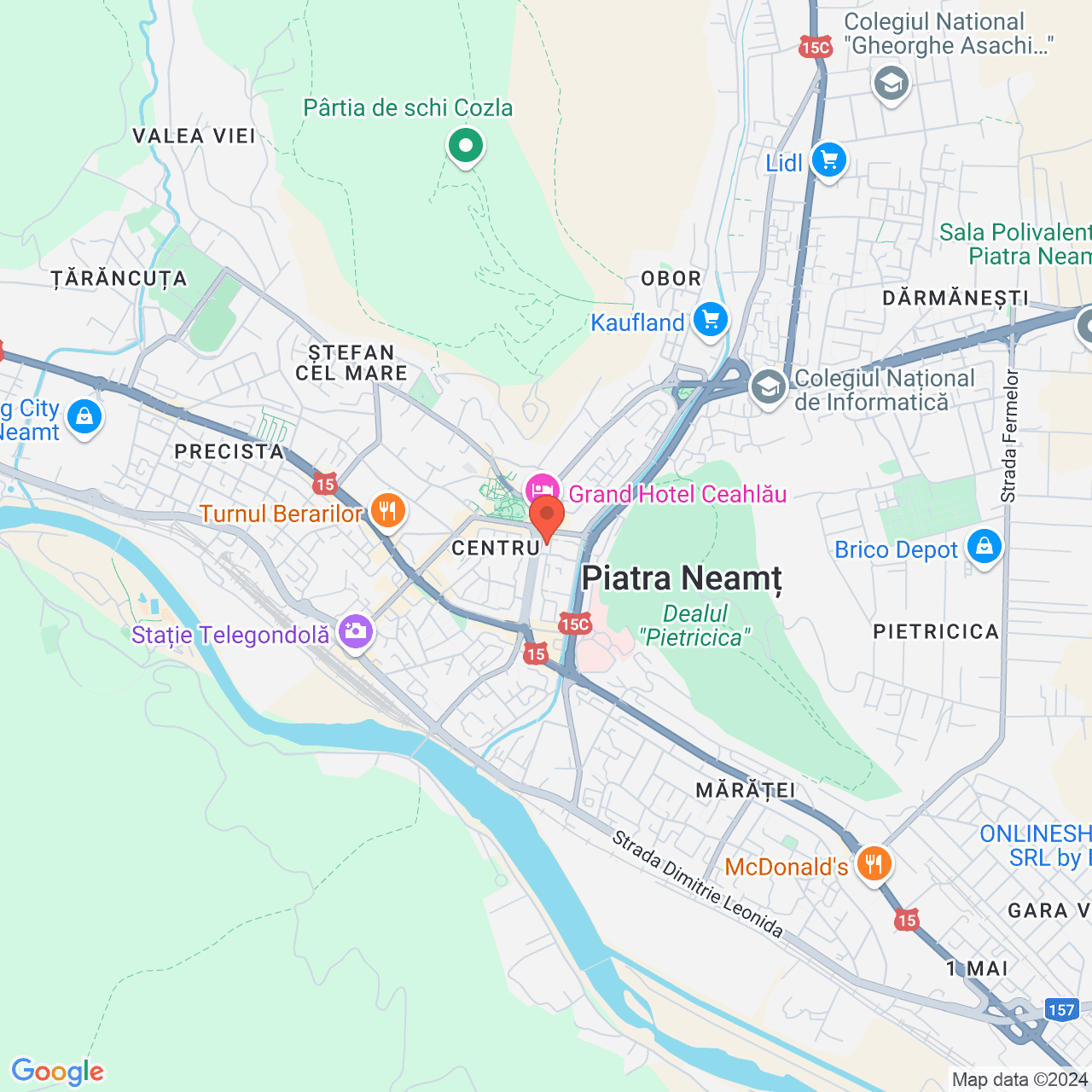 Poza harta streetview, zoom 14, adresa Piatra Neamt, Piata Stefan cel Mare, nr. 12, , judetul