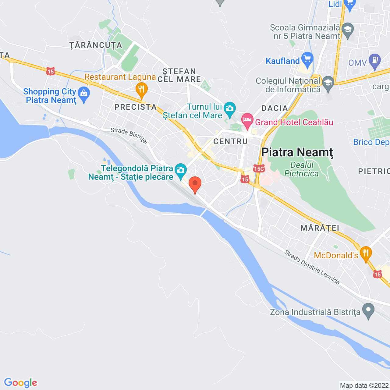 Poza harta streetview, zoom 14, adresa 9 Mai 18, Piatra-Neamt, judetul Neamt