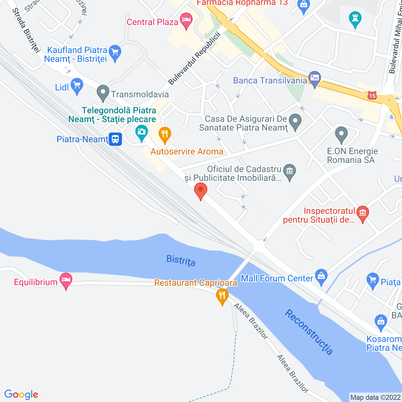 Poza harta streetview, zoom 16, adresa 9 Mai 18, Piatra-Neamt, judetul Neamt