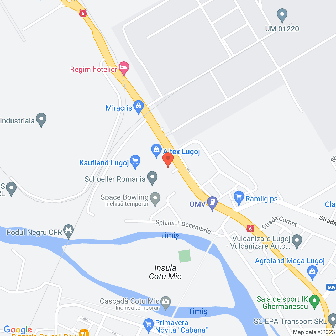 Poza harta streetview, zoom 16, adresa Timisorii 125 Lugoj, , judetul