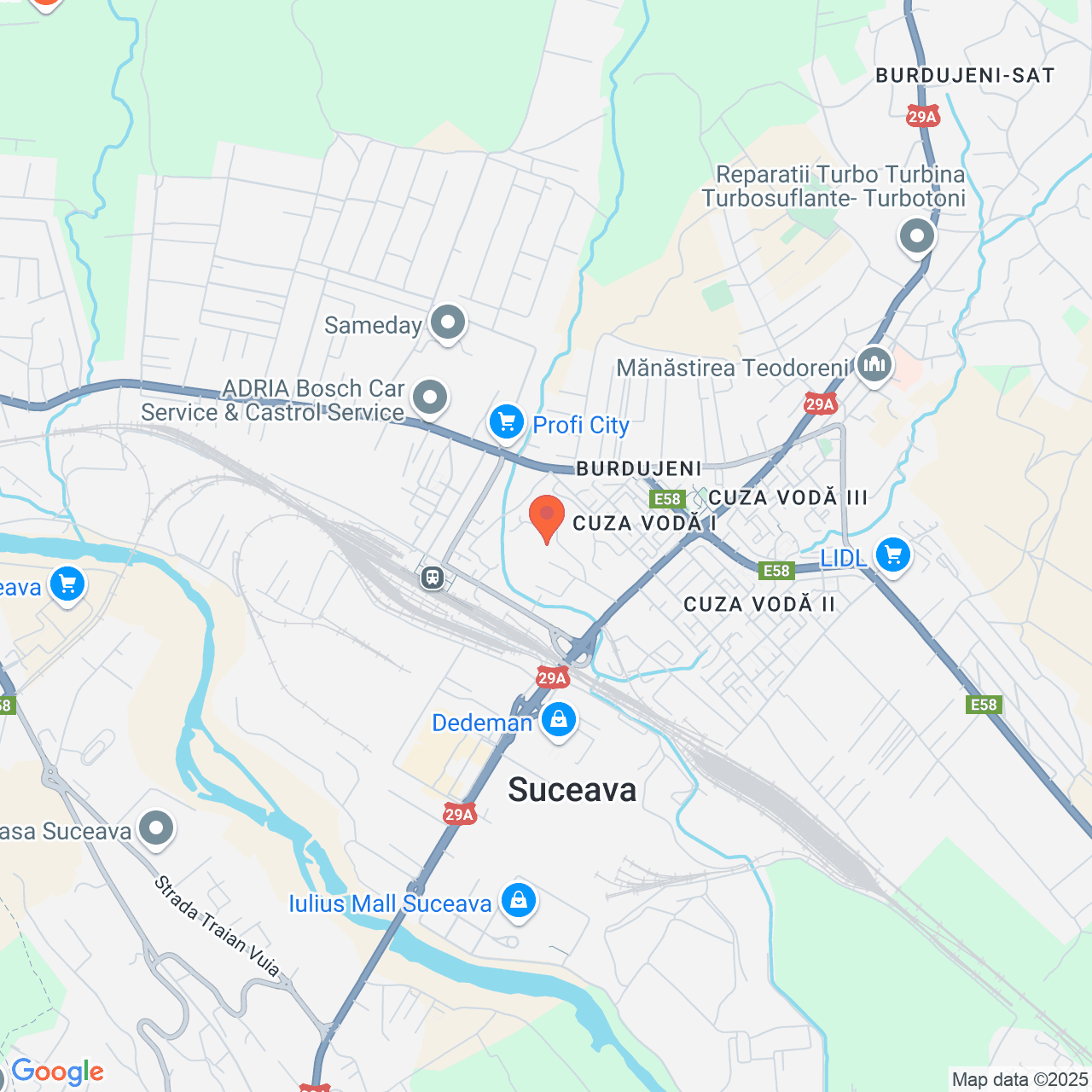 Poza harta streetview, zoom 14, adresa Suceava, Str. Calea Unirii nr.35, , judetul