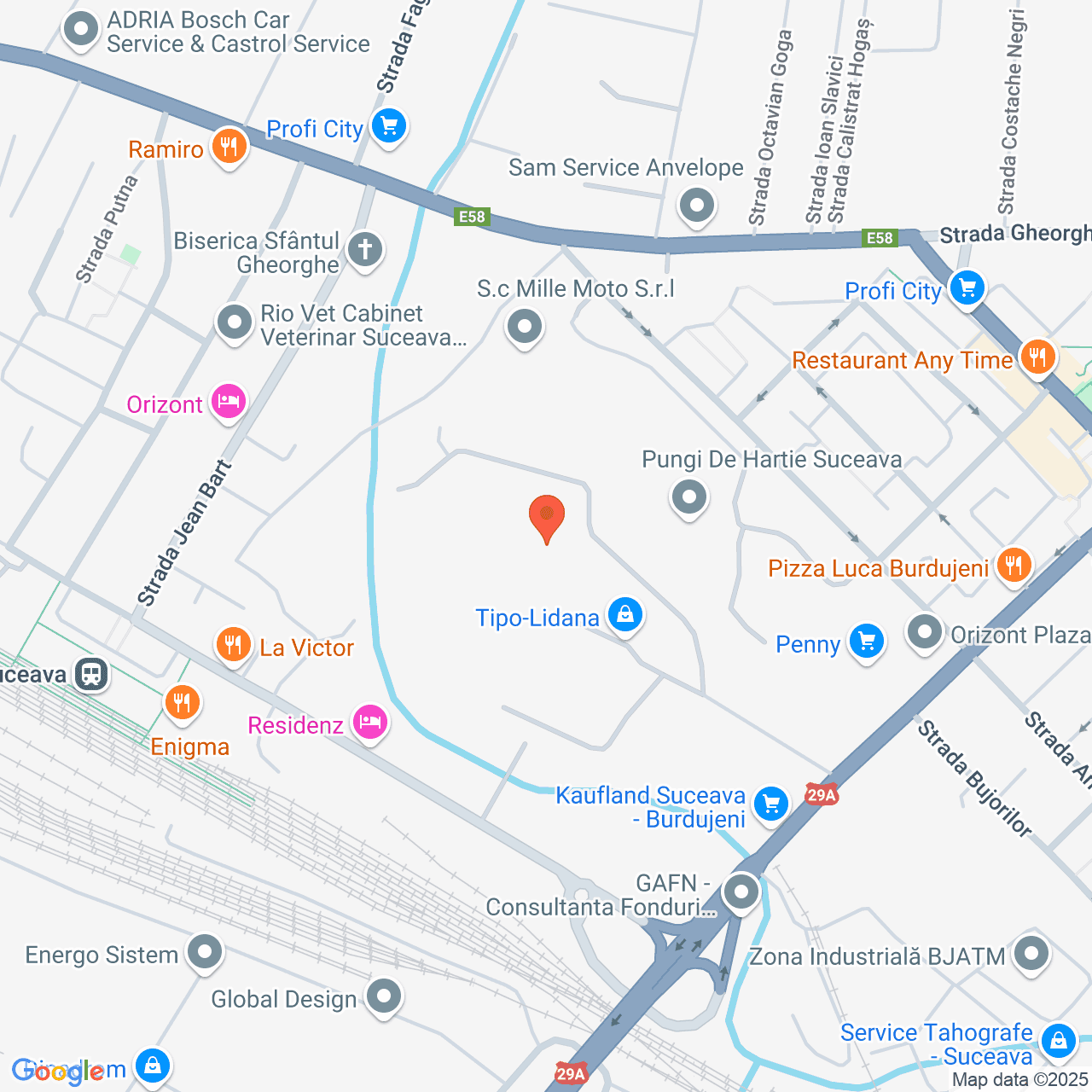 Poza harta streetview, zoom 16, adresa Suceava, Str. Calea Unirii nr.35, , judetul