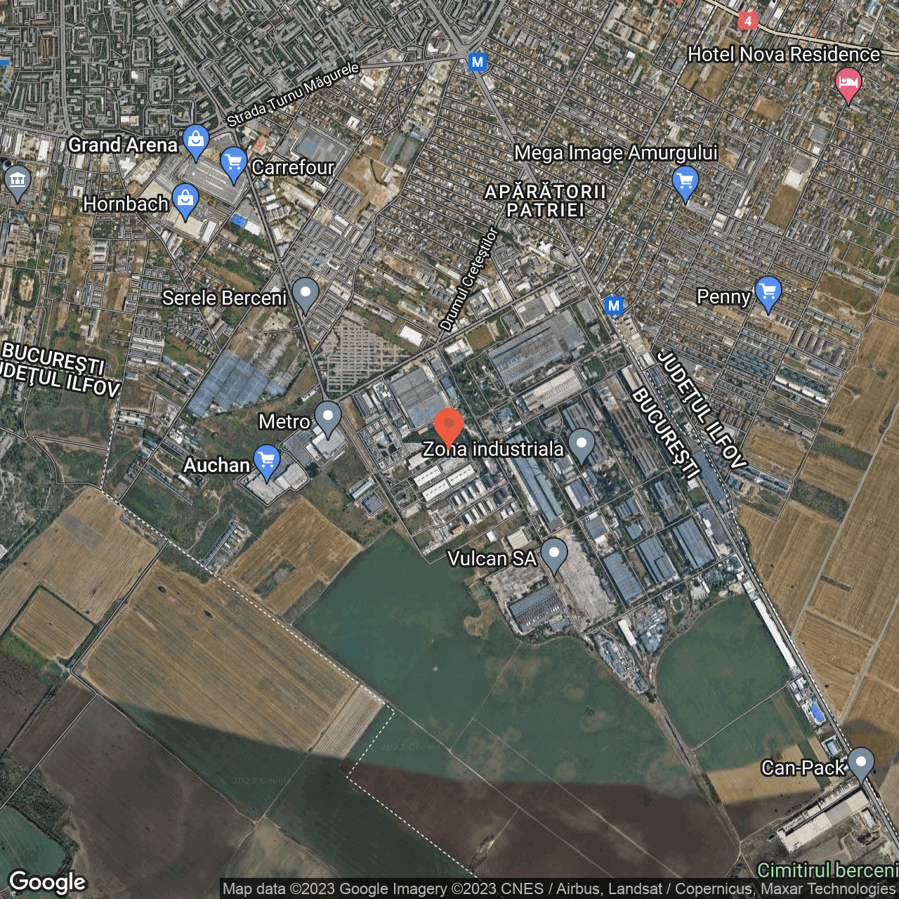 Poza harta hybrid, zoom 14, adresa Metalurgiei 134, , judetul