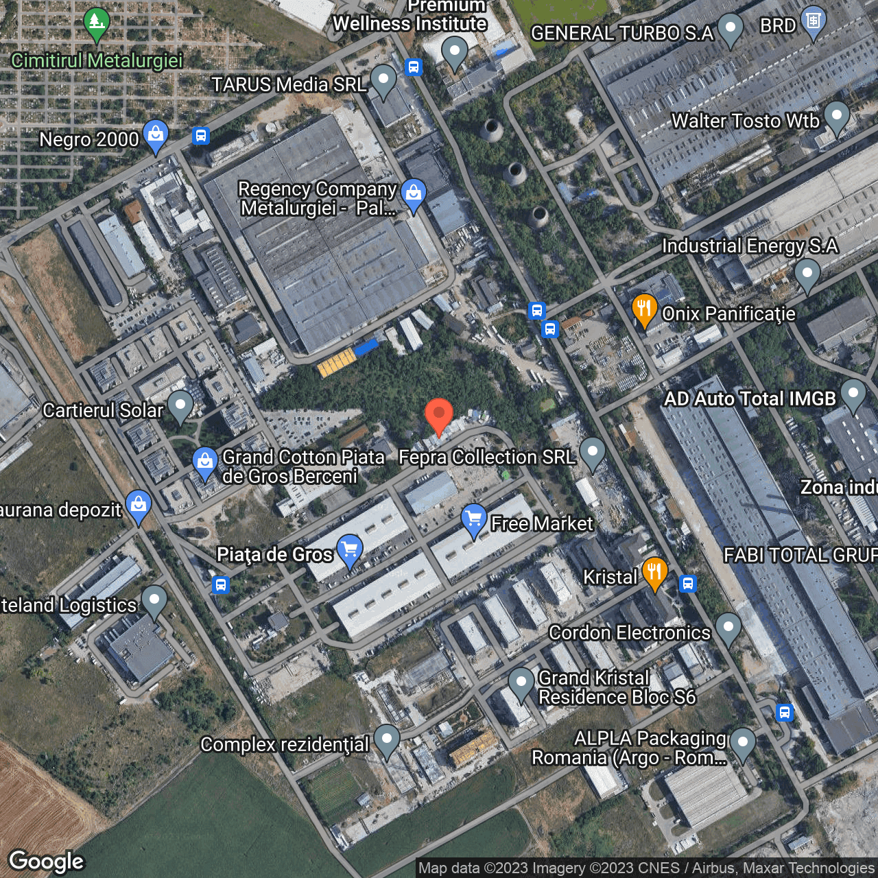 Poza harta hybrid, zoom 16, adresa Metalurgiei 134, , judetul