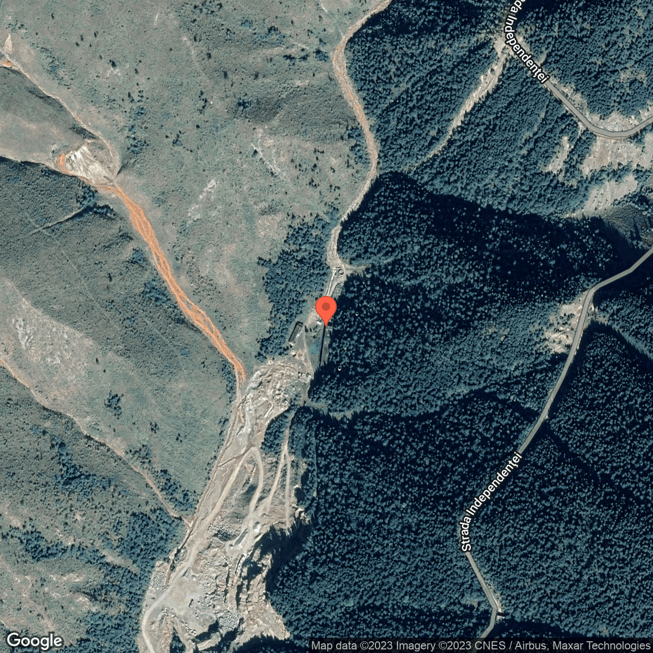 Poza harta hybrid, zoom 16, adresa Baile Borsa, , judetul