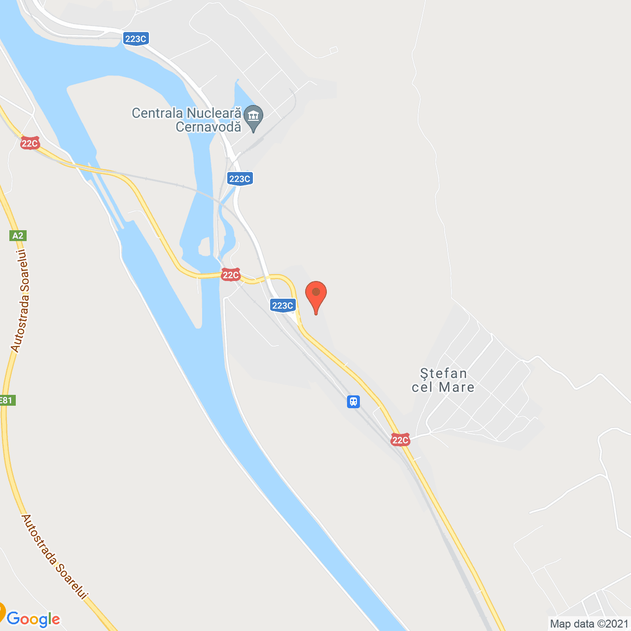 Poza harta streetview, zoom 14, adresa Stefan cel Mare, Saligny, judetul Constanta