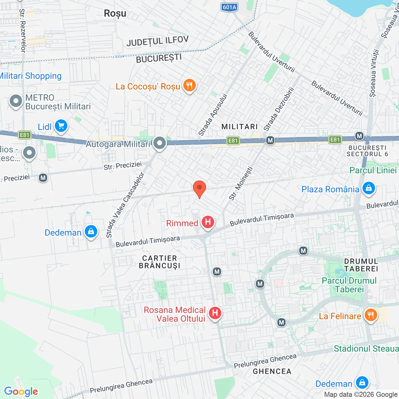 Poza harta streetview, zoom 14, adresa Bucuresti, Str. Valea Lunga nr. 49, , judetul