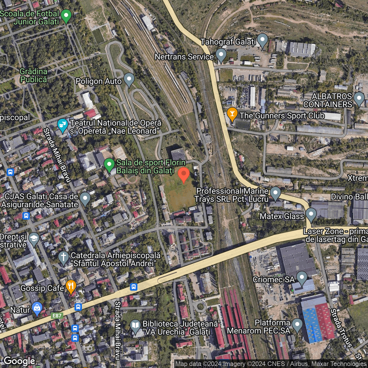 Poza harta hybrid, zoom 16, adresa Strada Alexandru Davila Galati, , judetul