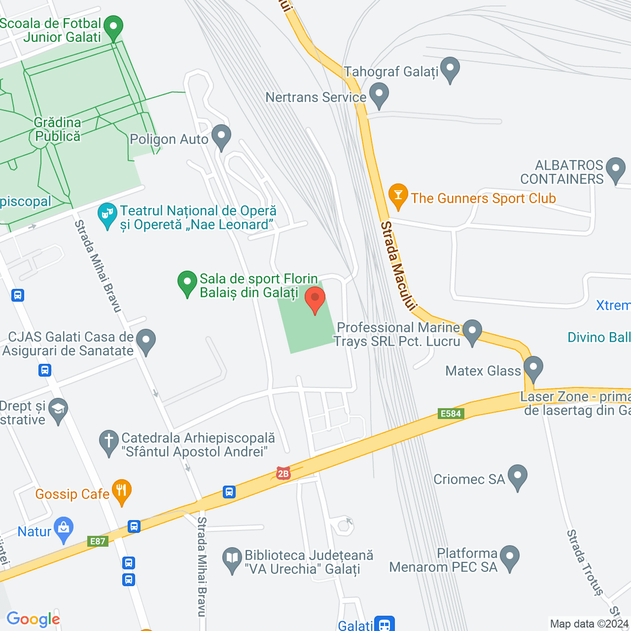 Poza harta streetview, zoom 16, adresa Strada Alexandru Davila Galati, , judetul