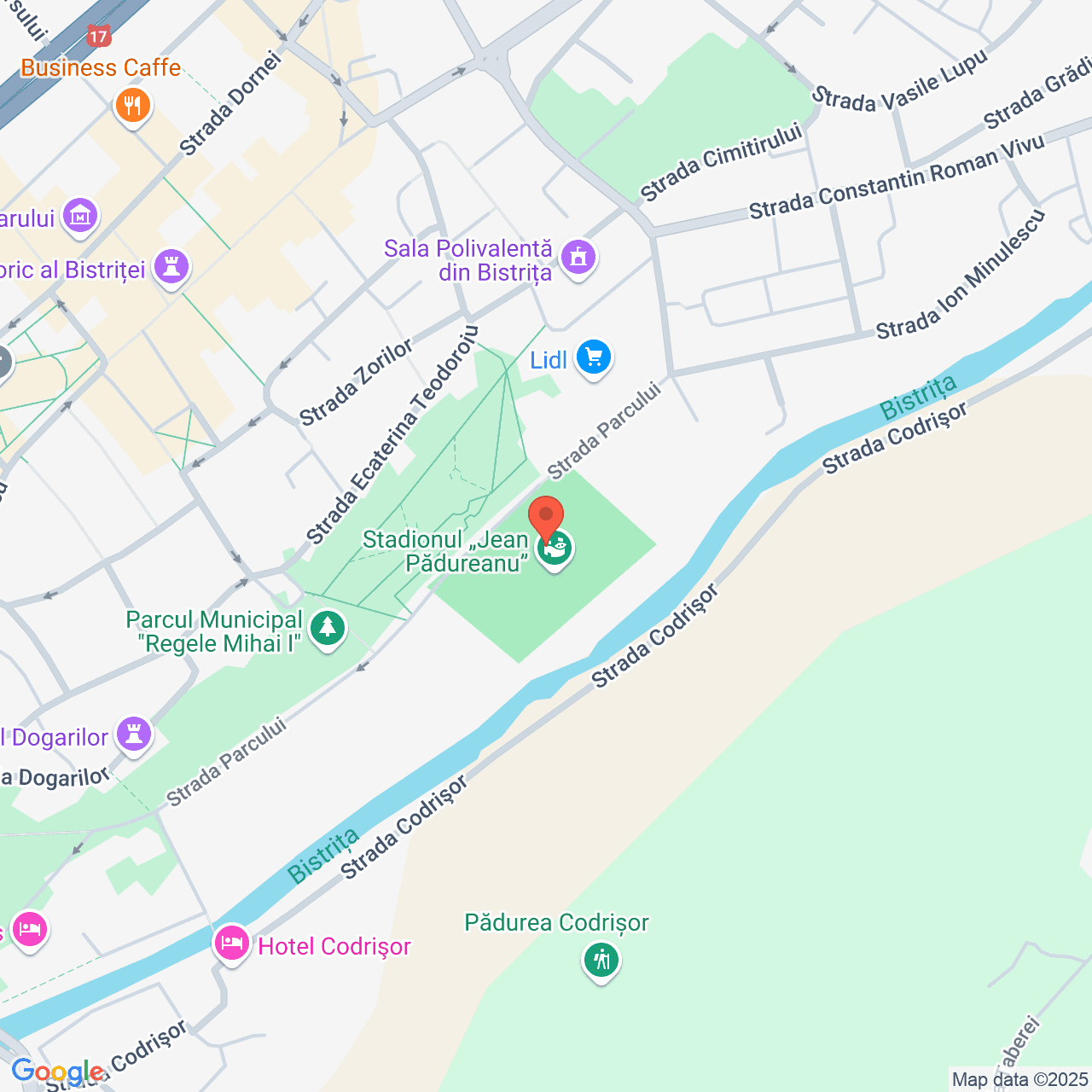 Poza harta streetview, zoom 16, adresa Bistrita, str. Parcului, nr. 3, , judetul