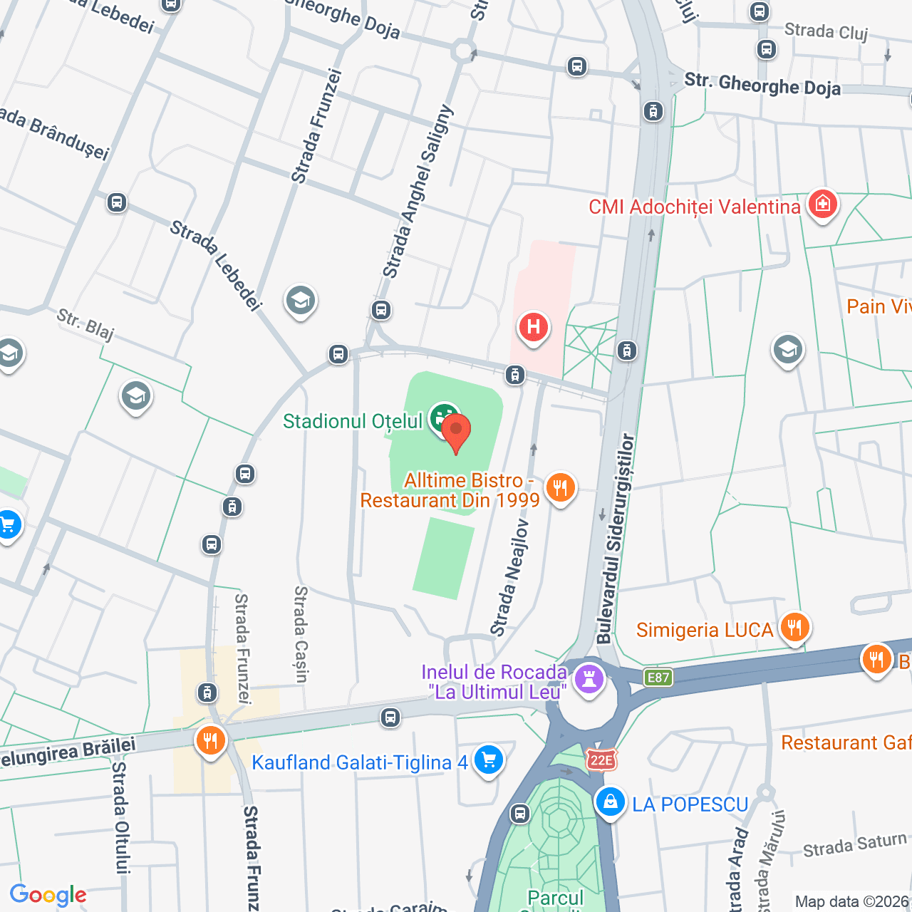 Poza harta streetview, zoom 16, adresa Galati, strada Anghel Saligny, nr. 82, , judetul