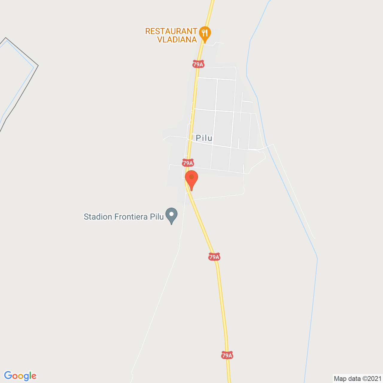 Poza harta streetview, zoom 14, adresa Pilu, judetul Arad