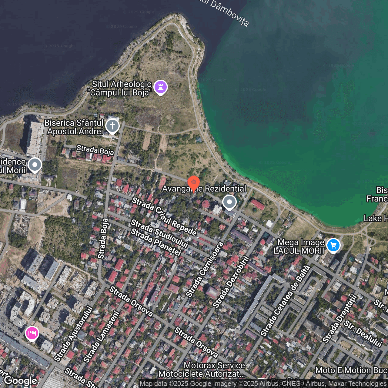 Poza harta hybrid, zoom 16, adresa str. Dâmbovița nr. 75-77 sector 6 Bucuresti, , judetul