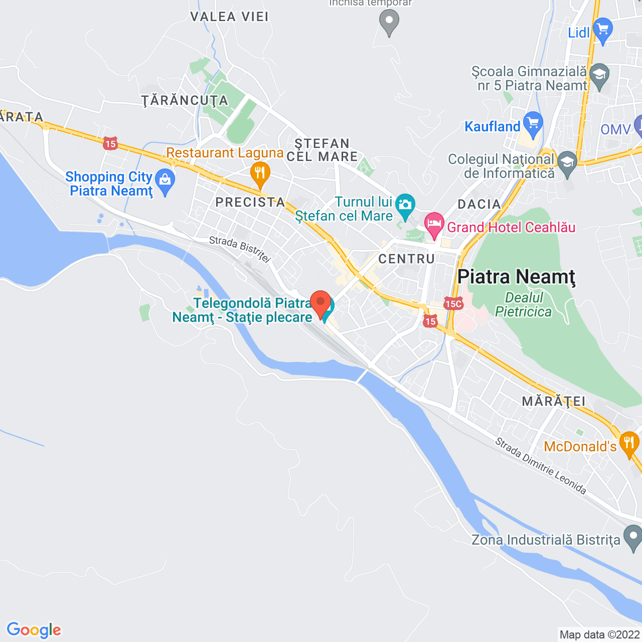 Poza harta streetview, zoom 14, adresa Piata Garii 7, Piatra-Neamt, judetul Neamt