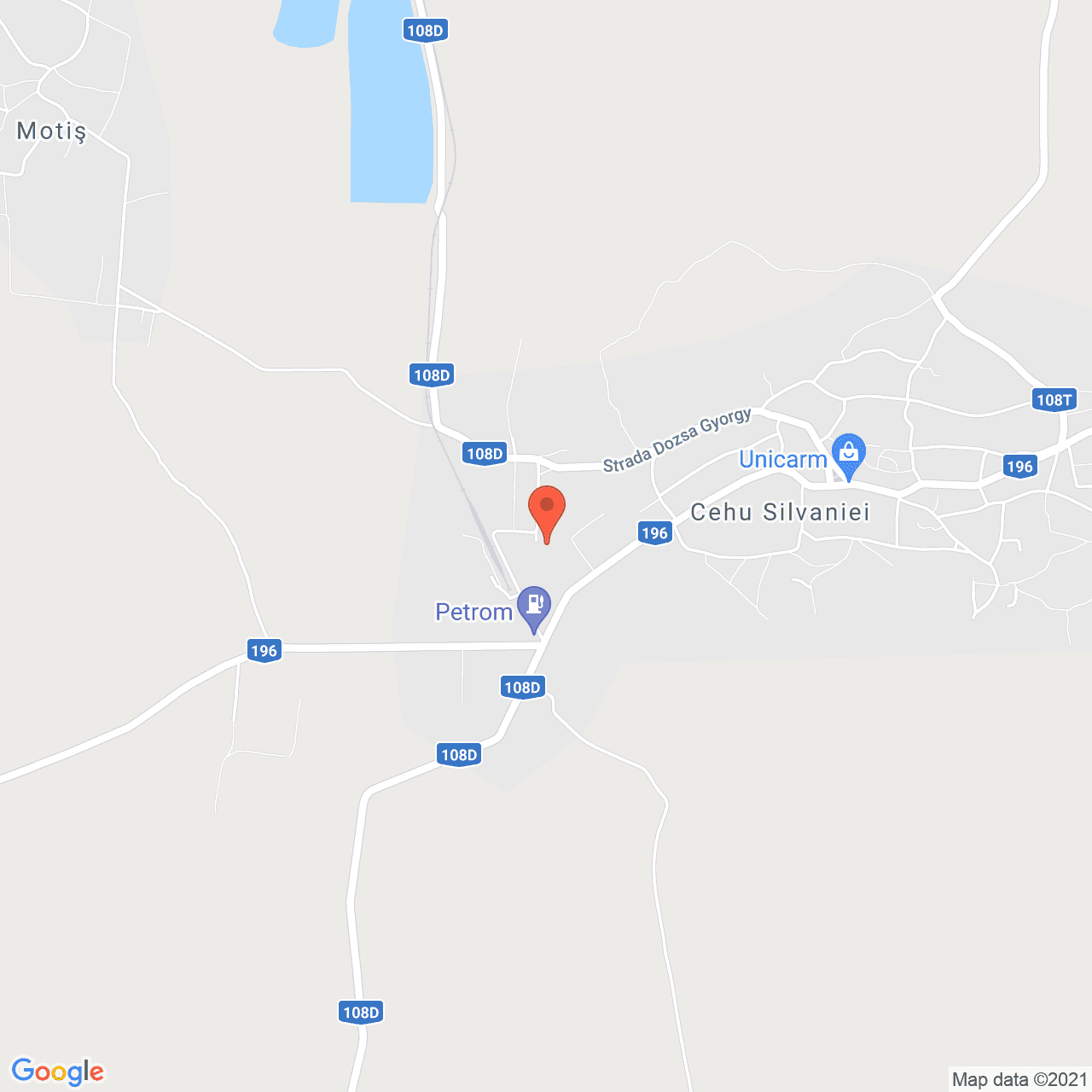 Poza harta streetview, zoom 14, adresa Cehu Silvaniei, judetul Salaj