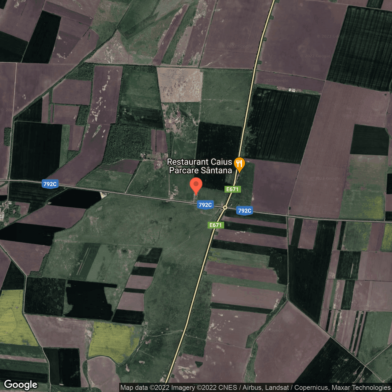 Poza harta hybrid, zoom 14, adresa Simand, Simand, judetul Arad