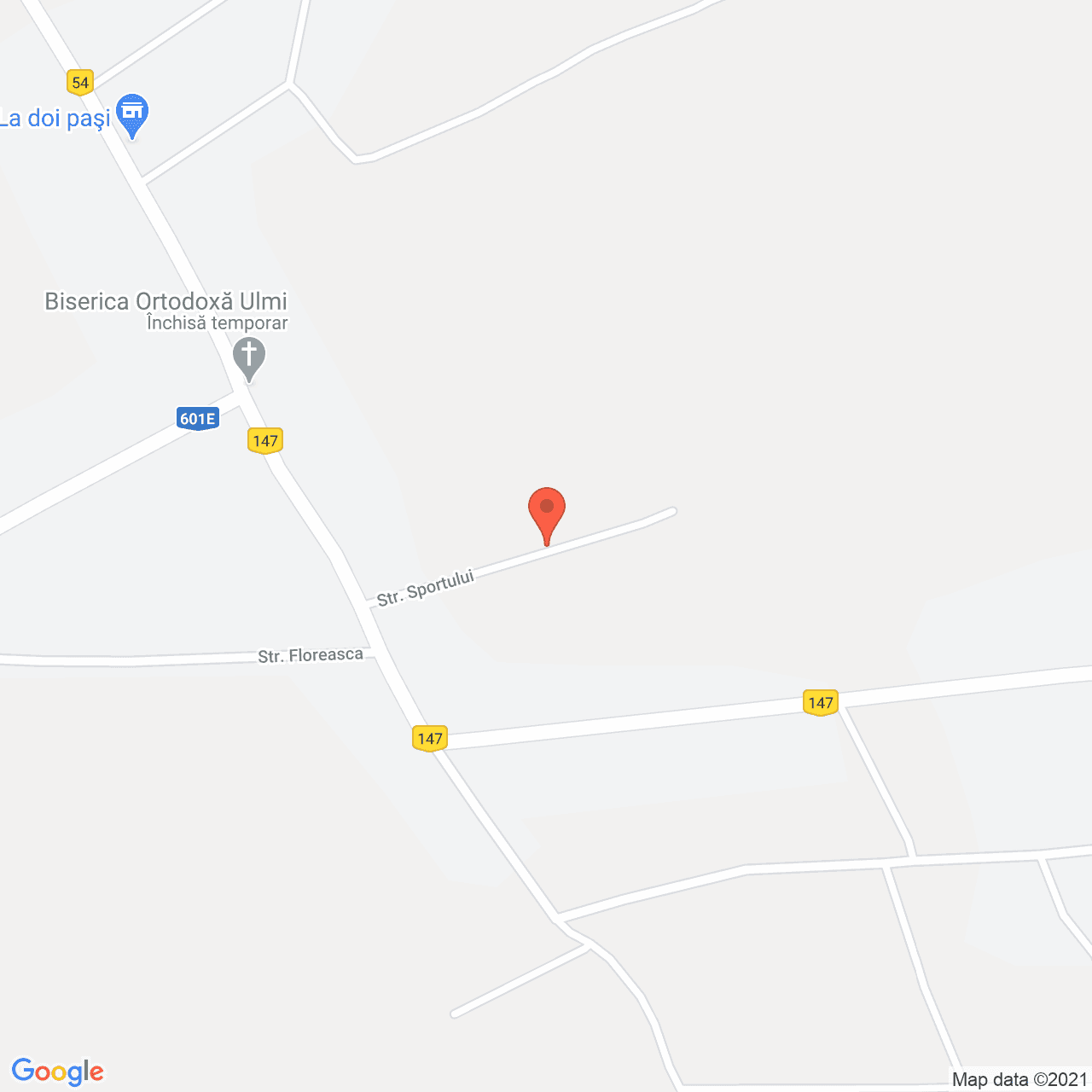 Poza harta streetview, zoom 16, adresa Ulmi, Ulmi, judetul Ilfov