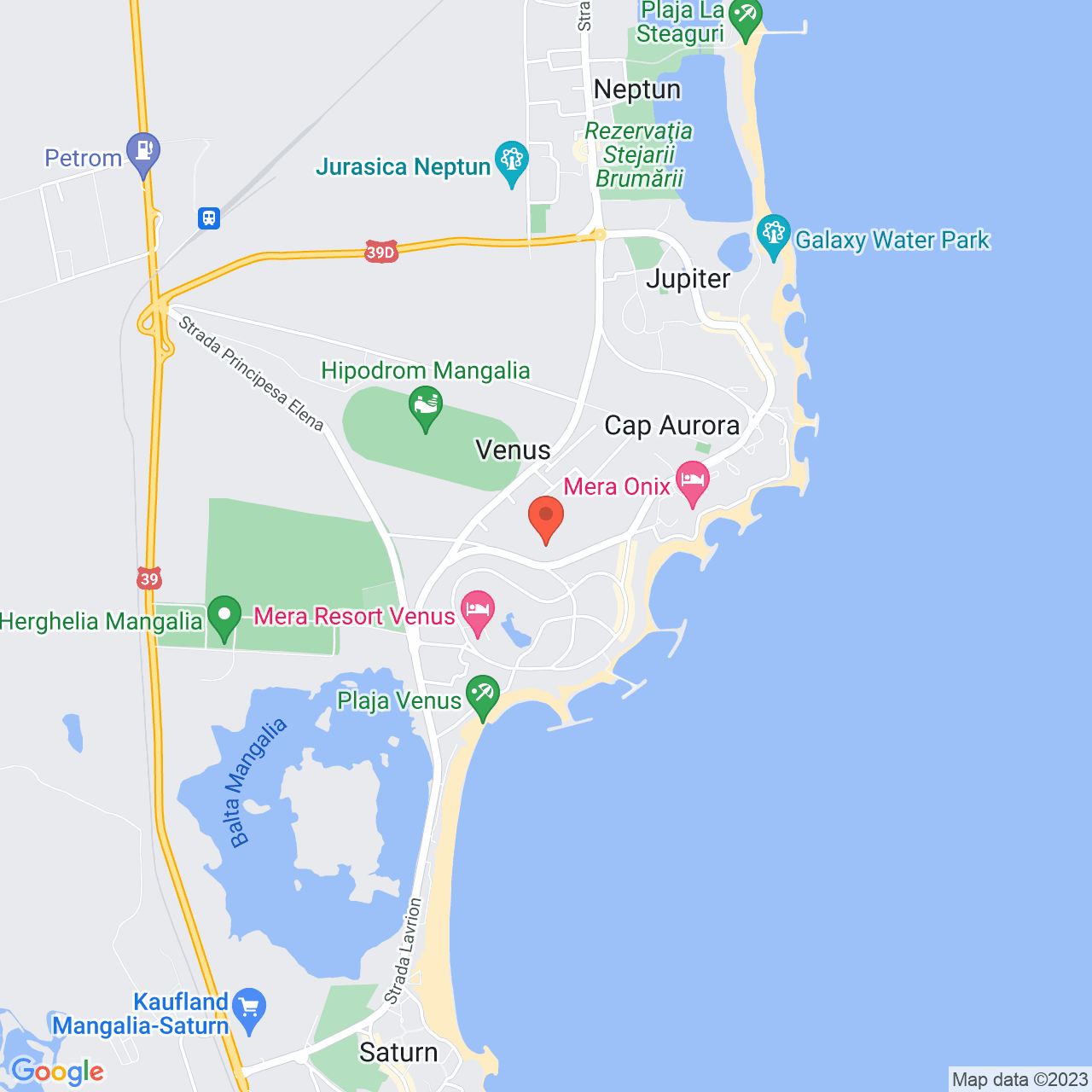 Poza harta streetview, zoom 14, adresa Venus Mangalia, , judetul