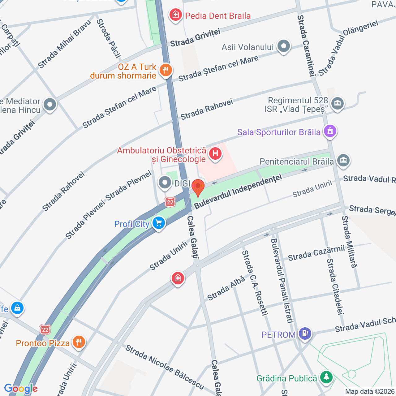 Poza harta streetview, zoom 16, adresa Braila str Calea Galati nr 56 A, , judetul
