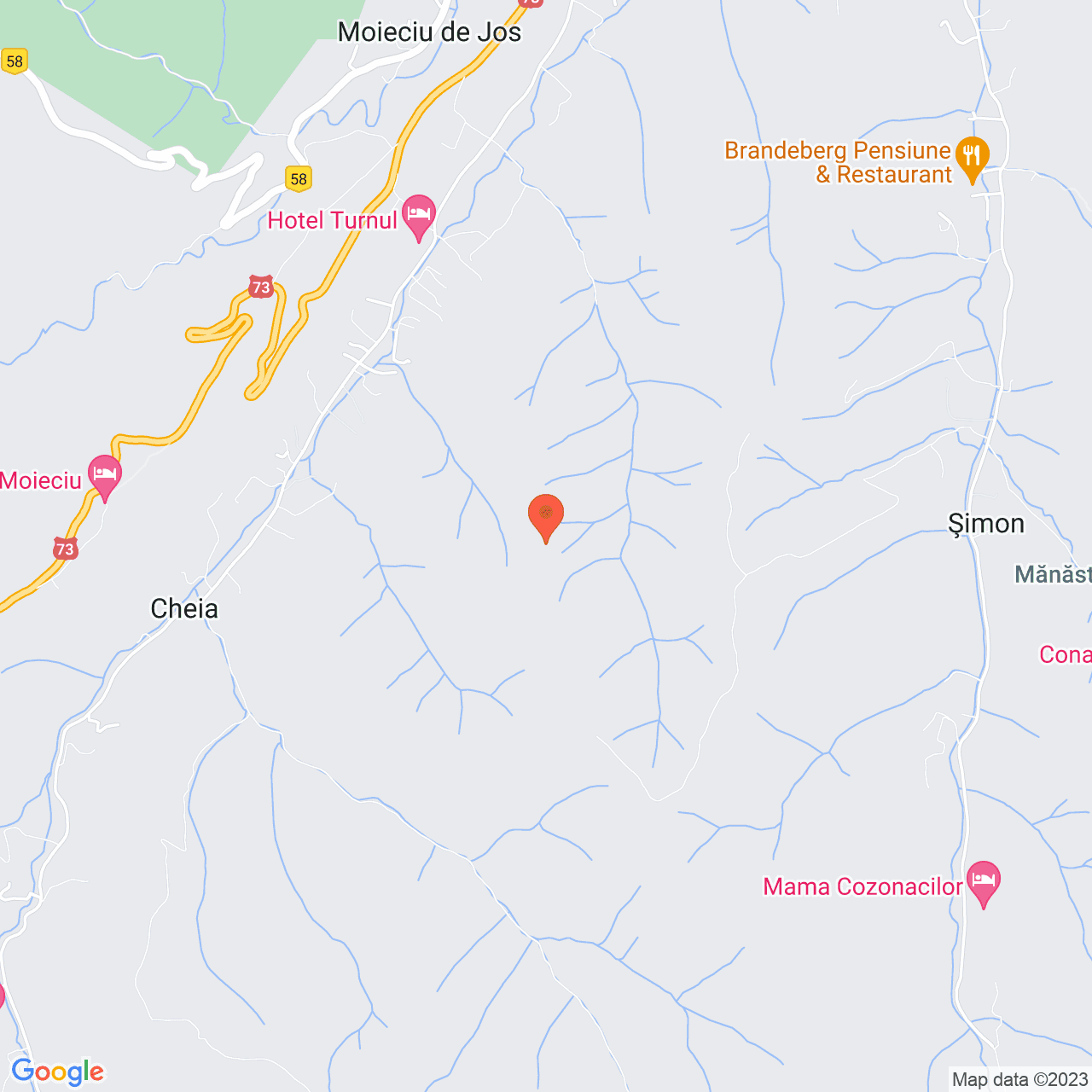 Poza harta streetview, zoom 14, adresa Moieciu de Jos, , judetul