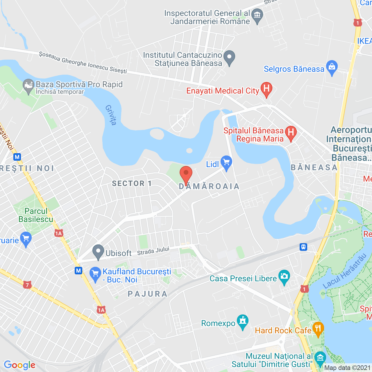 Poza harta streetview, zoom 14, adresa Coralilor 31, Bucuresti, judetul Bucuresti Ilfov