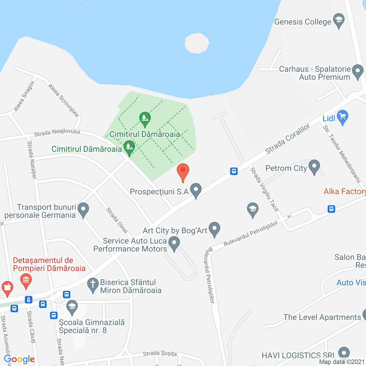 Poza harta streetview, zoom 16, adresa Coralilor 31, Bucuresti, judetul Bucuresti Ilfov